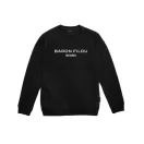FW24 Organic Oversized Pullover Poster Backprint, Filou CXVII. - Black FW24 Organic Oversized Pullover Poster Backprint, Filou CXVII. - Black