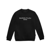   FW24 Organic Oversized Pullover Poster Backprint, Filou LXXXIV. - Black