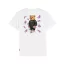 Organic Backprint T-Shirt, Filou XCIII. Flying Euro - White