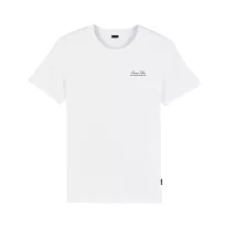Organic Backprint T-Shirt, Filou XCIII. Flying Euro - White