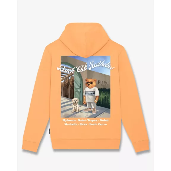 SS25 Oversized Backprint Hoodie, Filou CXXIV. - Sunrise orange SS25 Oversized Backprint Hoodie, Filou CXXIV. - Sunrise orange