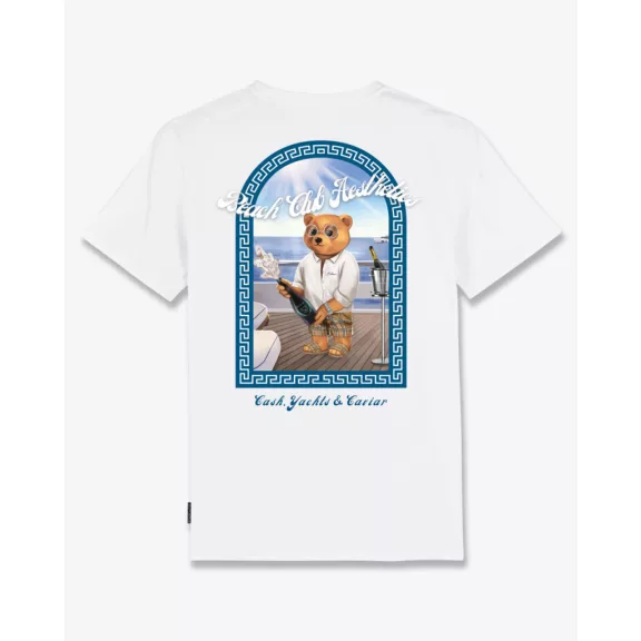 SS25 Backprint T-Shirt, Greek-Framed Filou CXIV. - White SS25 Backprint T-Shirt, Greek-Framed Filou CXIV. - White