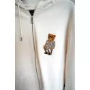 SS25 Embroidered Zip Hoodie Filou CXVIII. - Pearl white SS25 Embroidered Zip Hoodie Filou CXVIII. - Pearl white