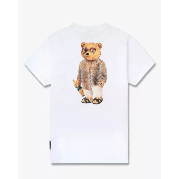 SS25 Backprint T-Shirt with Box Design, Filou CXVIII. - White SS25 Backprint T-Shirt with Box Design, Filou CXVIII. - White