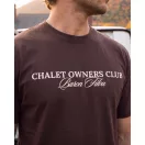 FW26 Backprint Poster T-Shirt Filou 183 Chalet Owners Club - Chocolate Brown
