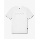 FW26 Backprint T-Shirt Half Filou with SKI GLASSES - White FW26 Backprint T-Shirt Half Filou with SKI GLASSES - White