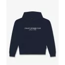 FW26 Oversized Backprint Hoodie CAR WITH SKIS - Oxford Blue