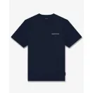 FW26 Oversized Backprint T-Shirt CAR WITH SKIS - Oxford Blue