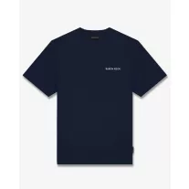 FW26 Oversized Backprint T-Shirt CAR WITH SKIS - Oxford Blue