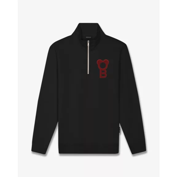 FW26 Signature Half-Zip Pullover - Black FW26 Signature Half-Zip Pullover - Black