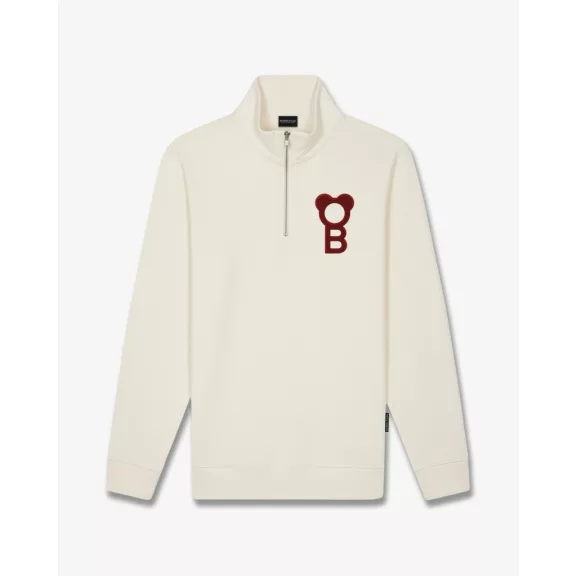 FW26 Signature Half-Zip Pullover - Off-White FW26 Signature Half-Zip Pullover - Off-White