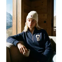 FW26 Signature Half-Zip Pullover - Oxford Blue
