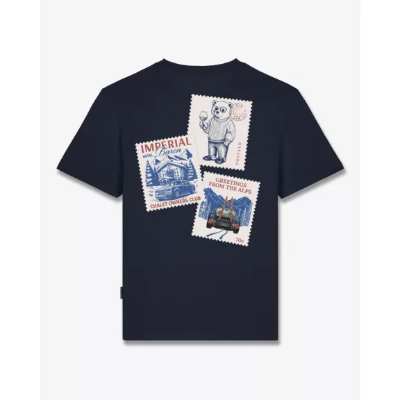 FW26 Backprint T-Shirt Filou 181 WINTER STAMPS - Oxford Blue FW26 Backprint T-Shirt Filou 181 WINTER STAMPS - Oxford Blue