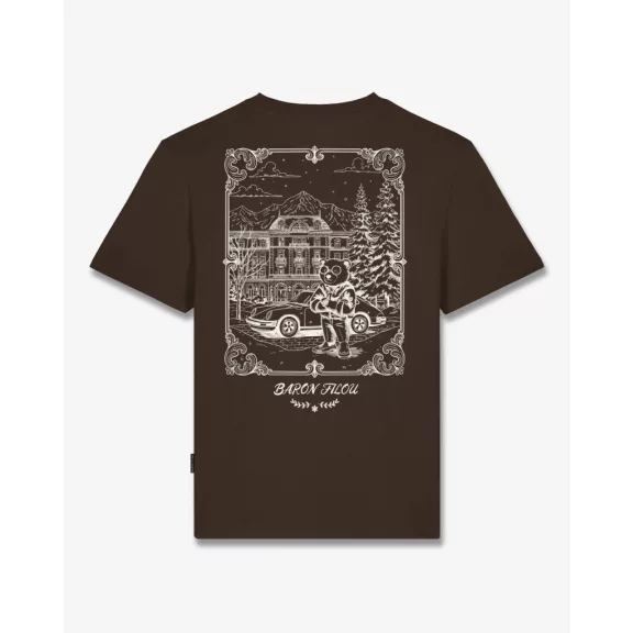 FW26 Poster Lineart Backprint T-Shirt Filou 186 - Chocolate Brown FW26 Poster Lineart Backprint T-Shirt Filou 186 - Chocolate Brown