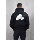 Oversized Backprint Hoodie Chenille Filou, Cash Stack - Black Oversized Backprint Hoodie Chenille Filou, Cash Stack - Black
