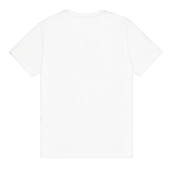 Basic Big Logo Effect Print T-Shirt - white