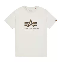 Basic Big Logo Effect Print T-Shirt - stone