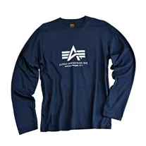 Basic T LS - navy