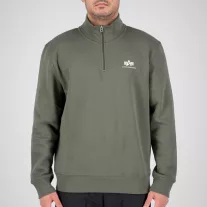 Half Zip Sweater SL - dark olive