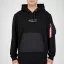 Nylon Pocket Hoody - black