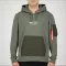 Nylon Pocket Hoody - dark olive