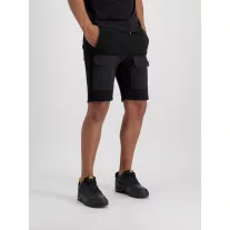 Sweat Nylon Cargo Shorts - black