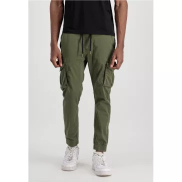 Cotton Twill Jogger - dark olive