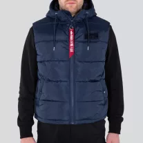 Hooded Puffer Vest FD - replica blue