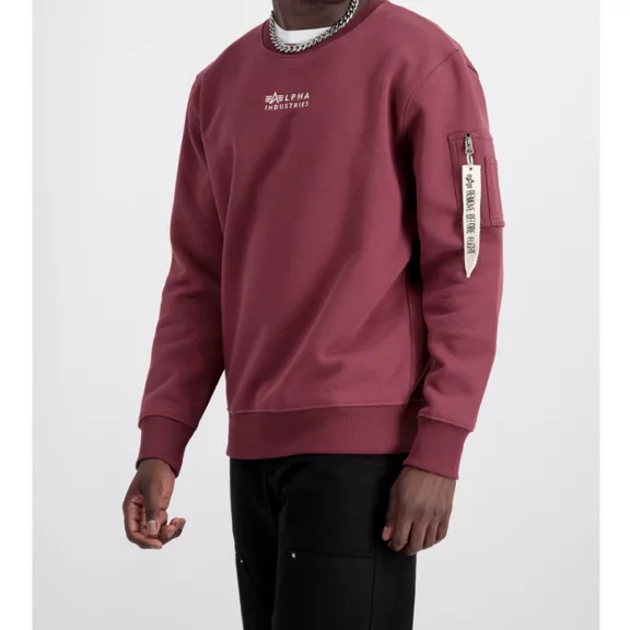 Organics EMB Sweater - organic burgundy Organics EMB Sweater - organic burgundy