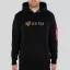 Alpha Label Hoody - black
