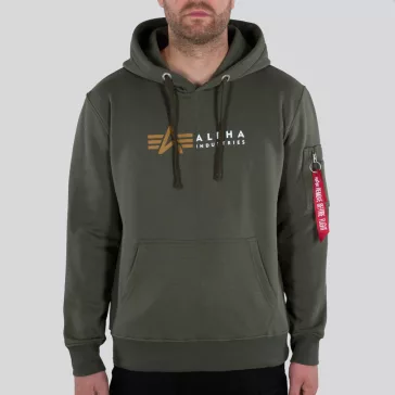 Alpha Label Hoody - dark olive