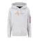 Alpha Label Hoody - pastel grey