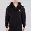 Basic Zip Hoody SL - black