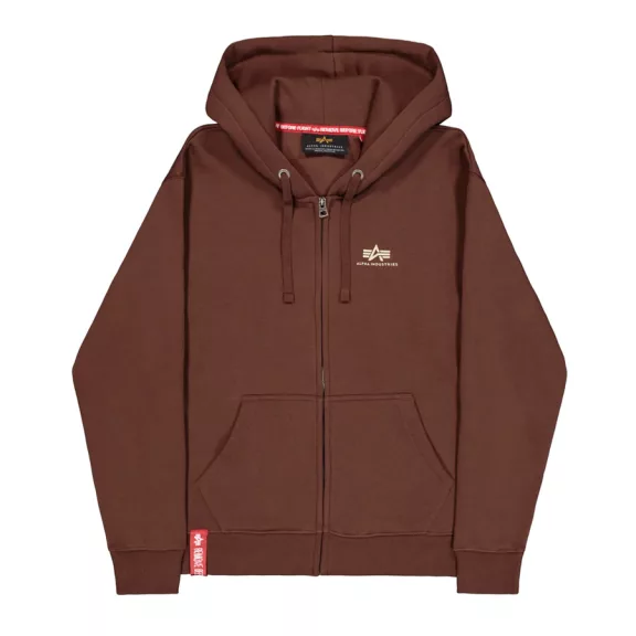 Basic Zip Hoody SL - powder brown Basic Zip Hoody SL - powder brown