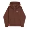 Basic Zip Hoody SL - powder brown