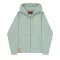 Basic Zip Hoody SL - frost green