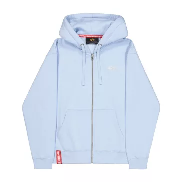 Basic Zip Hoodie SL - artic blue
