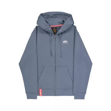 Basic Zip Hoodie SL - denim blue