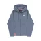 Basic Zip Hoodie SL - denim blue