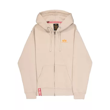 Basic Zip Hoodie SL - organic beige