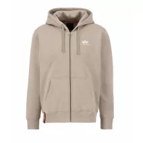 Basic Zip Hoody SL - vintage sand