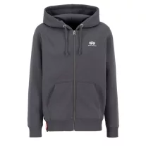 Basic Zip Hoody SL - vintage grey