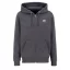 Basic Zip Hoody SL - vintage grey