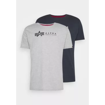 Alpha Label T 2 Pak - greyheather/replica blue