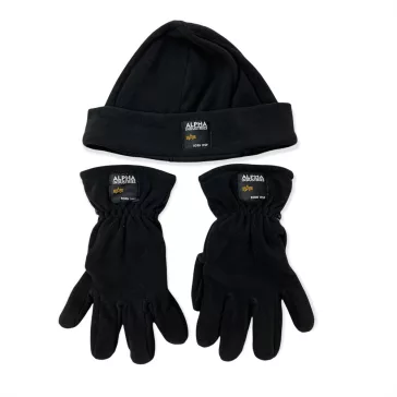 Label Fleece Set - black