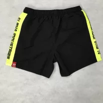 Printed Stripe Swim Short - black