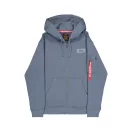 Back Print Zip Hoody - denim blue Back Print Zip Hoody - denim blue