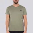 Backprint T - olive/black