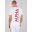 Backprint T - white/red