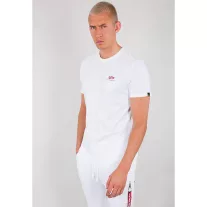 Backprint T - white/red